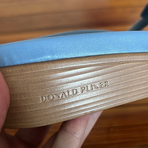 Donald Pliner Fifi BlueWoven Suede Platform Slide Sandals Size 8 - Picture 7 of 12